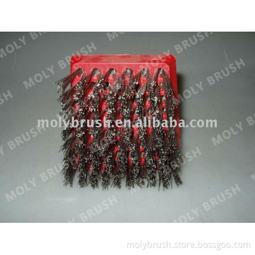 Frankfurt steel wire stapled set flat brush